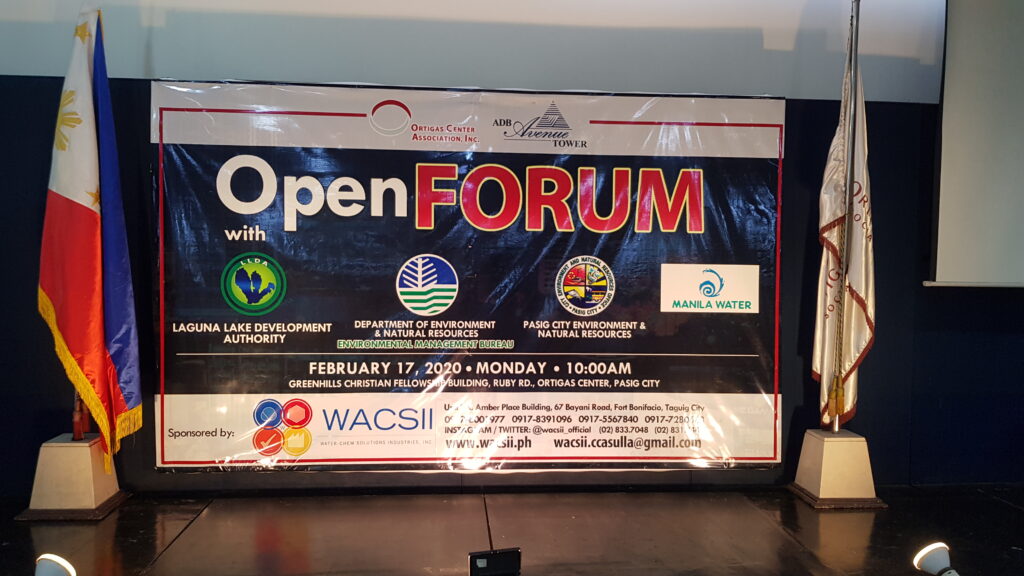 Open Forum with LLDA, Manila Water, and DENR EMB